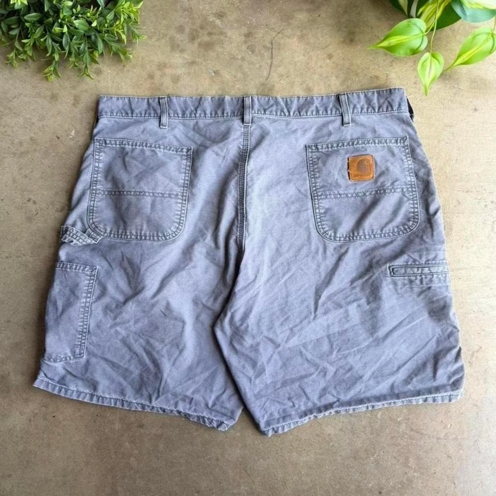 vintage Carhartt charcoal grey carpenter shorts size 40